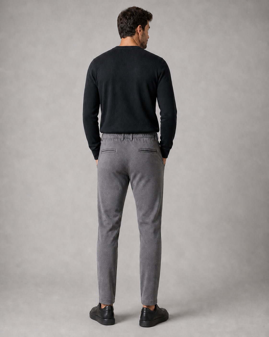3308GR - PANTALON RISTRETTO GRIS
